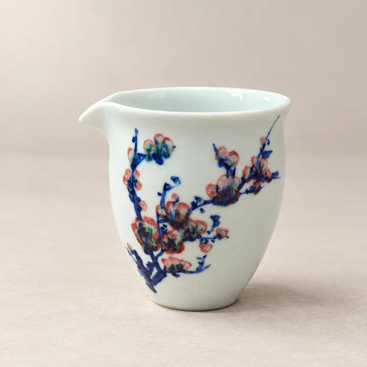 Plum Blossom · Blue-and-white & Underglaze-red Pitcher
