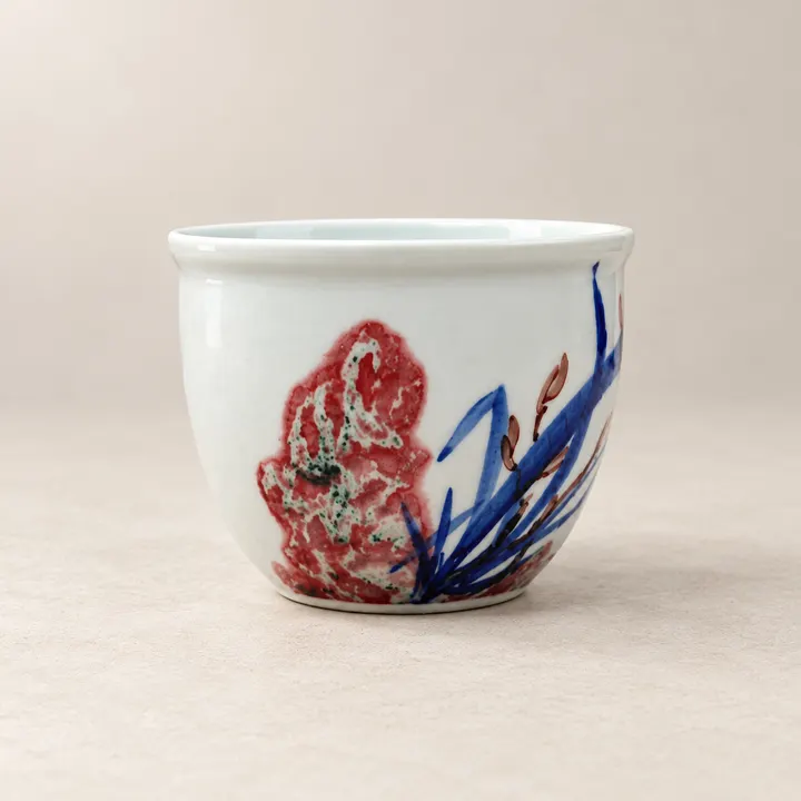 Orchid · Underglaze-red Tea Cup