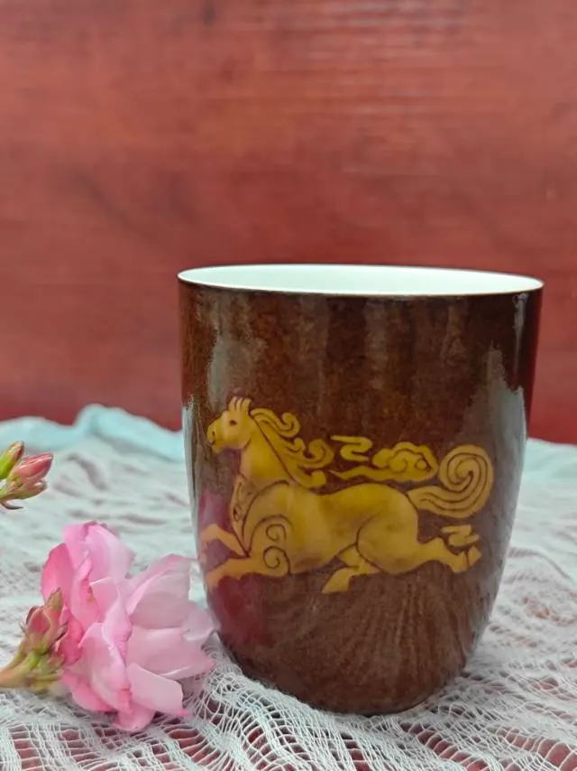 玳瑁釉 · 马到成功主人杯