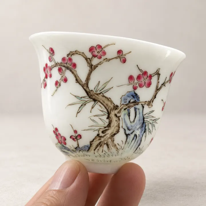 Twelve Flower Deities · Famille-rose Cup Set