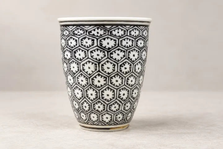 Woven-pattern Wood-fired Tea Cup